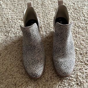 TOMS Leopard booties.